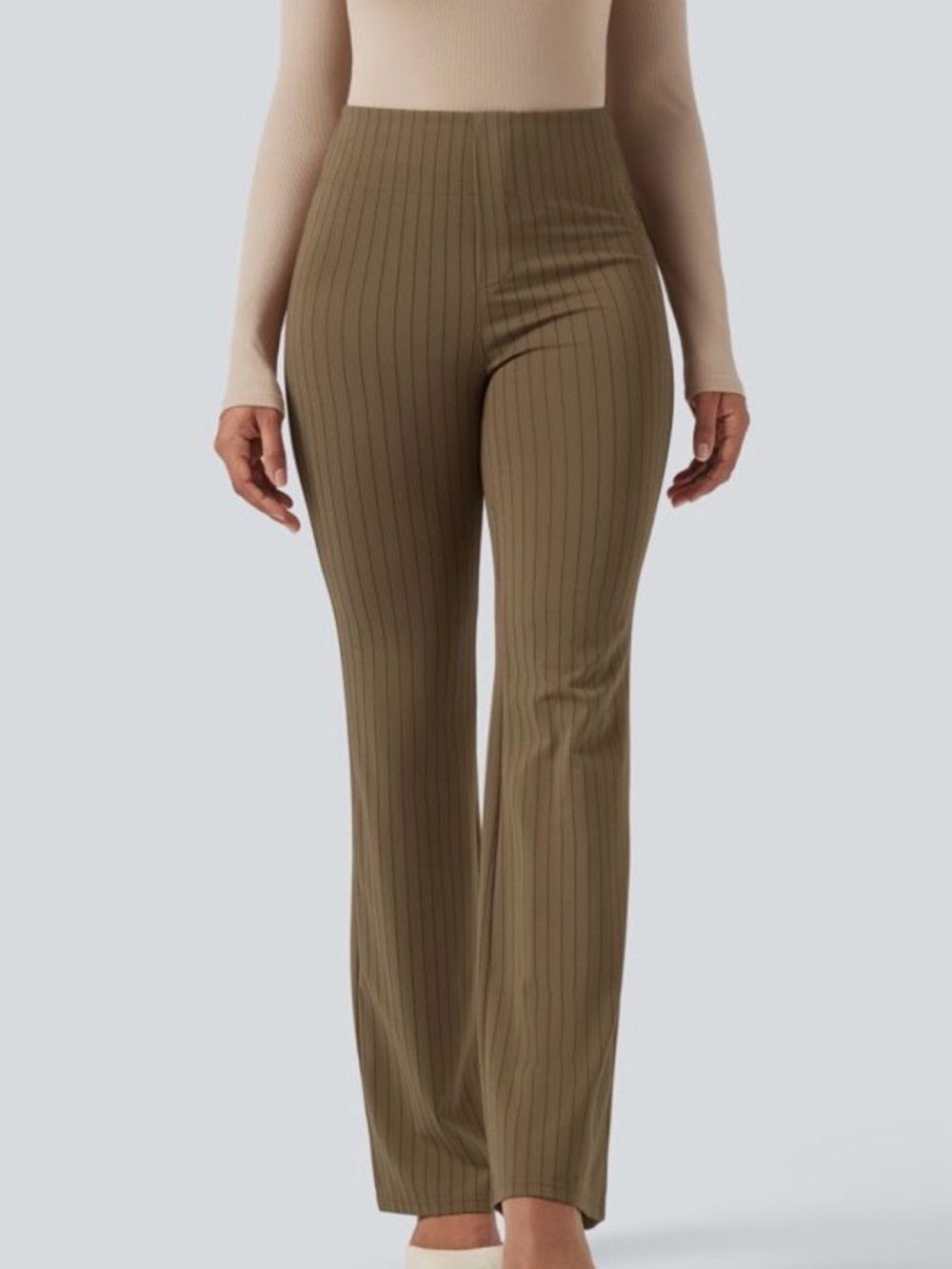 Halara Flex™ High Waisted Striped Work Flare Pants